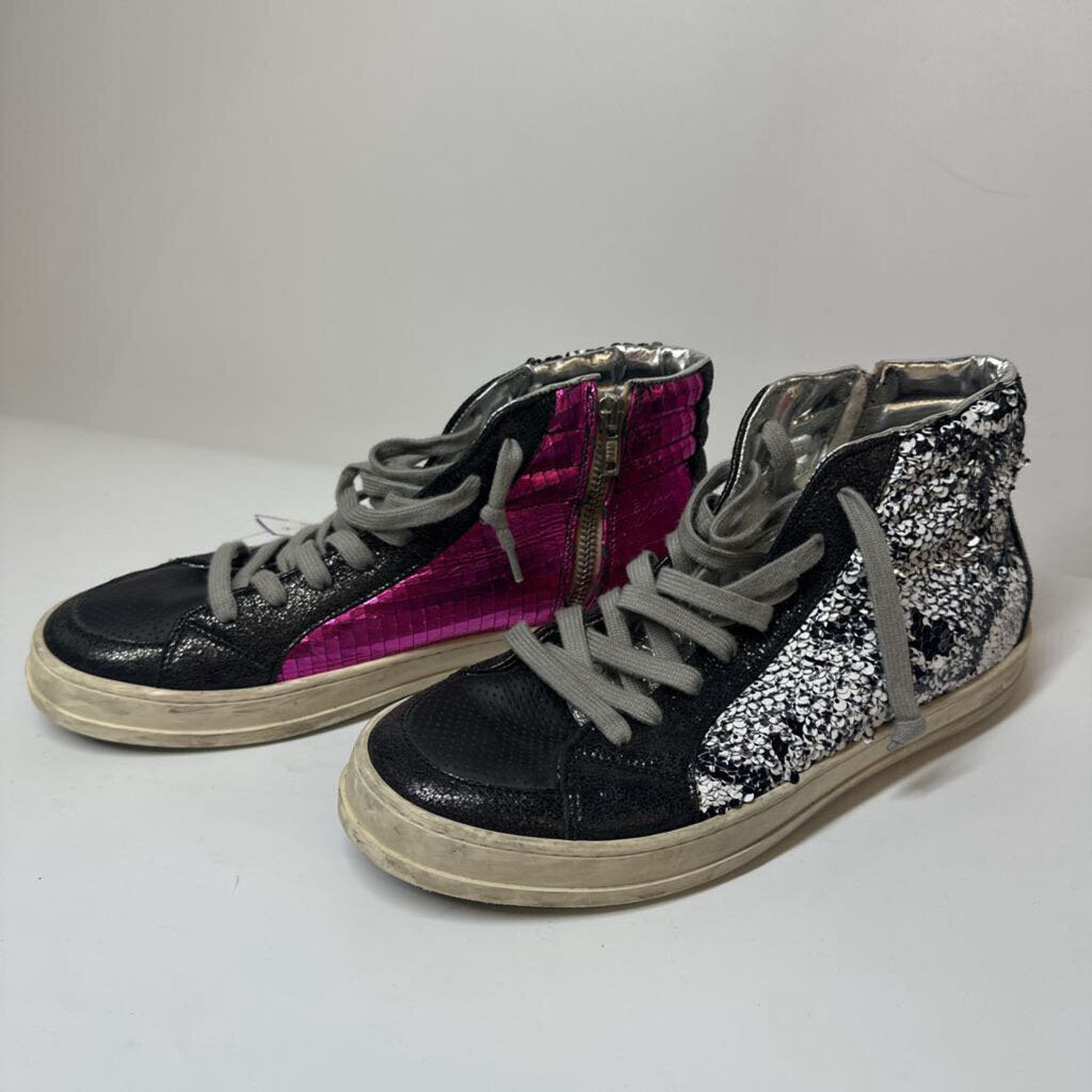 P448 Shoes 9 BW/Gray/Pink
