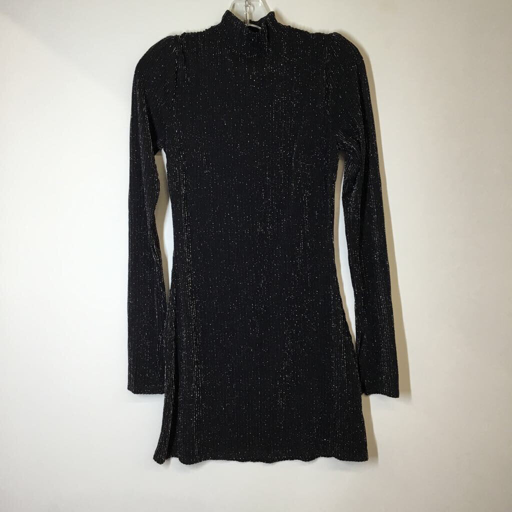 Francesca's Dress S Black/Glitter