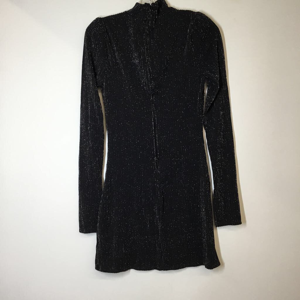 Francesca's Dress S Black/Glitter