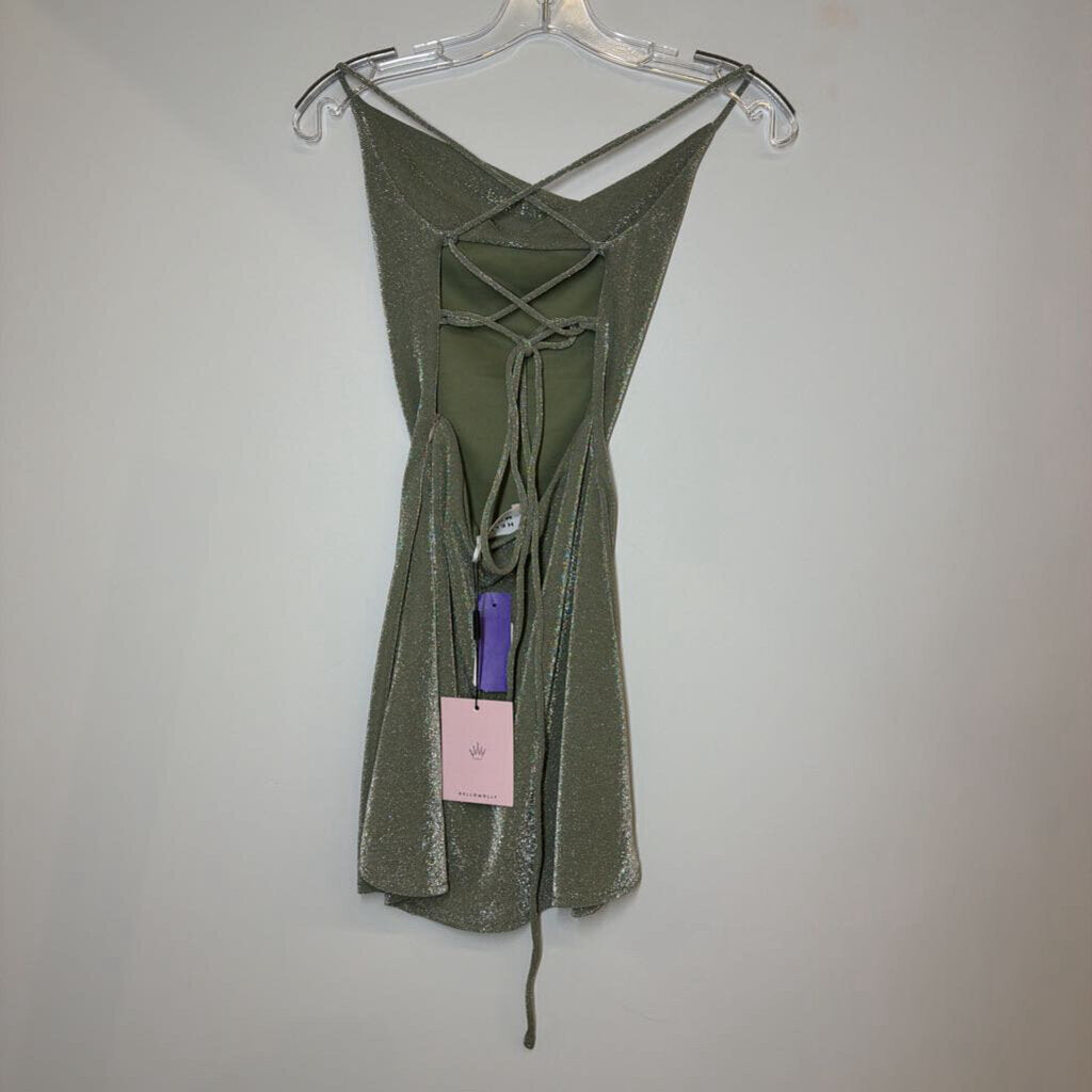 Hello Molly Homecoming Dress XS Green/Sparkle