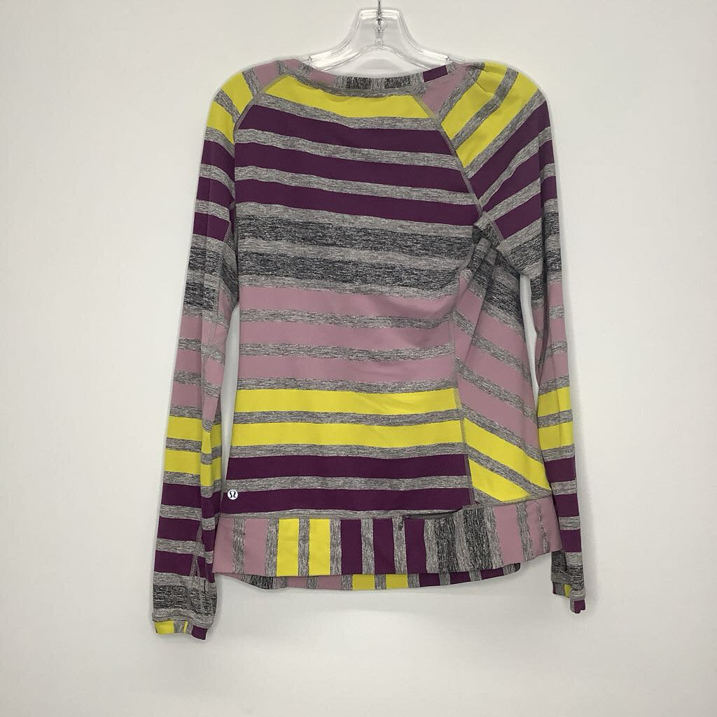 Lululemon Athletic Tops L/12 Purple/Gray/Yellow