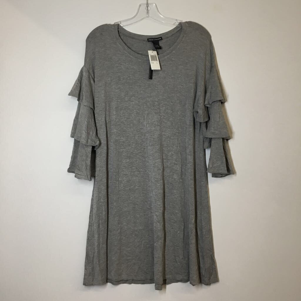 Chelsea & Theodore Dress L Gray