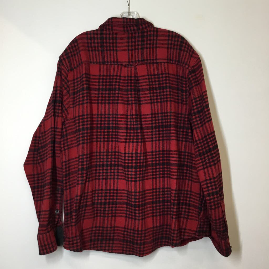 Woolrich Button Down Men's XXL Red/Black