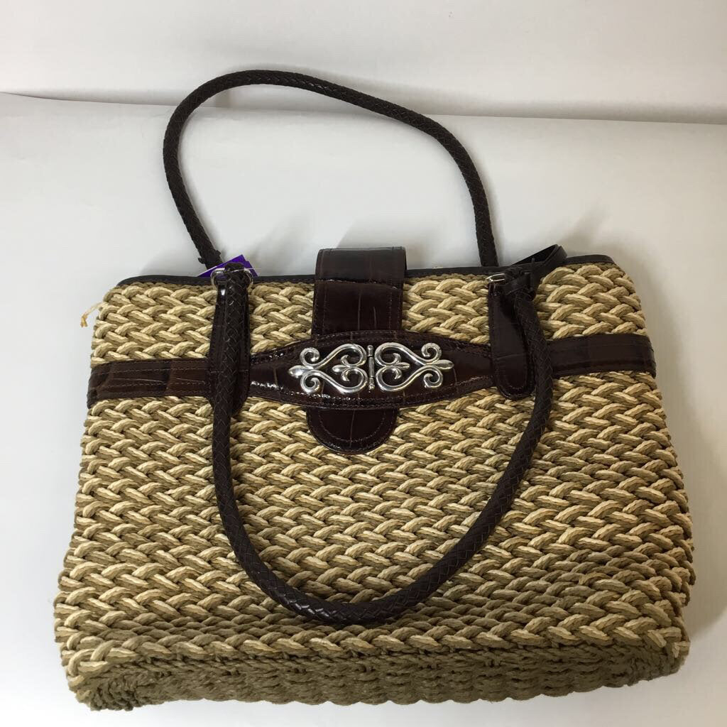 Brighton Purses Woven/Brown