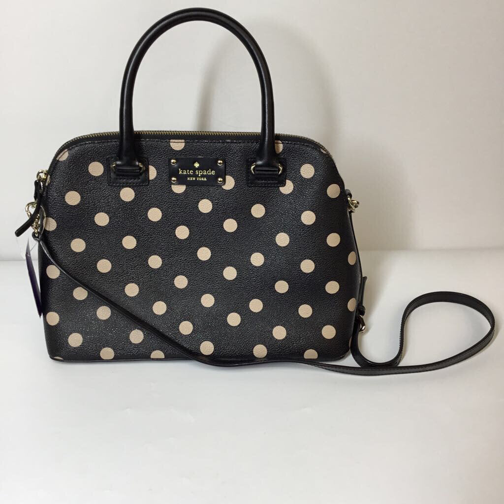 Kate Spade Purses Black/Beige Dots