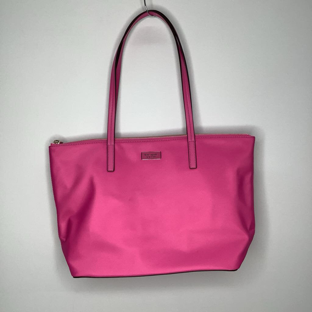 Kate Spade Purses Top Zip Tote Peony Pink Nylon