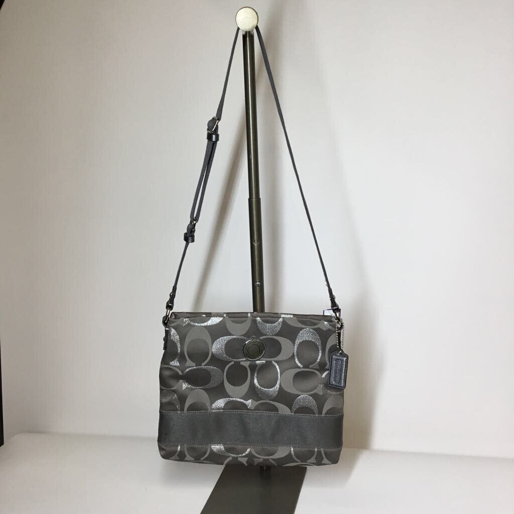 Coach Purses Gray Signature