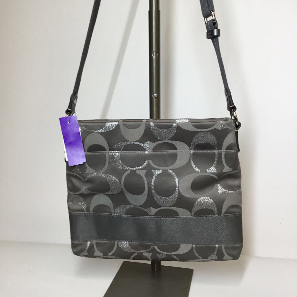 Coach Purses Gray Signature