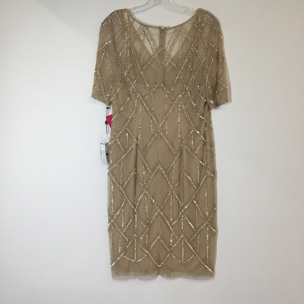 Adrianna Papell Formal Wear 12/L Tan