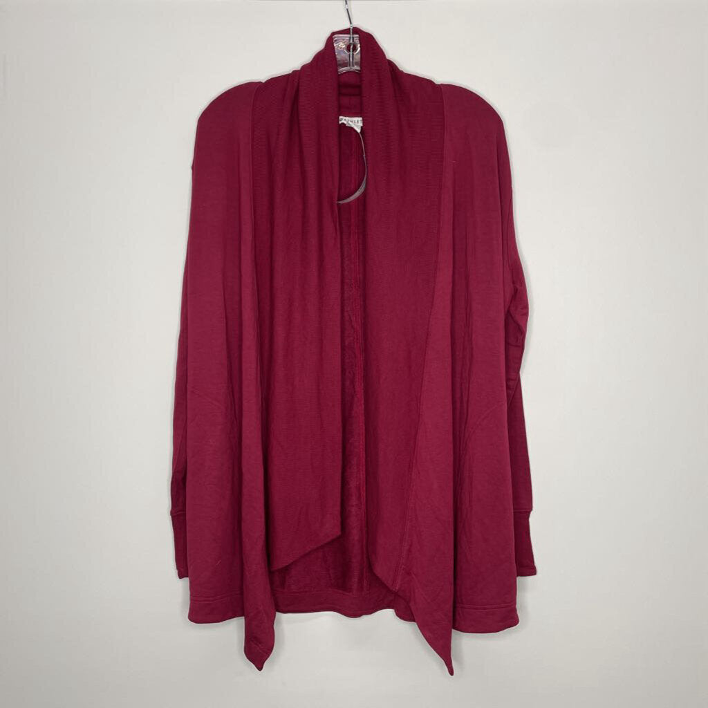 Athleta Cardigan S Red