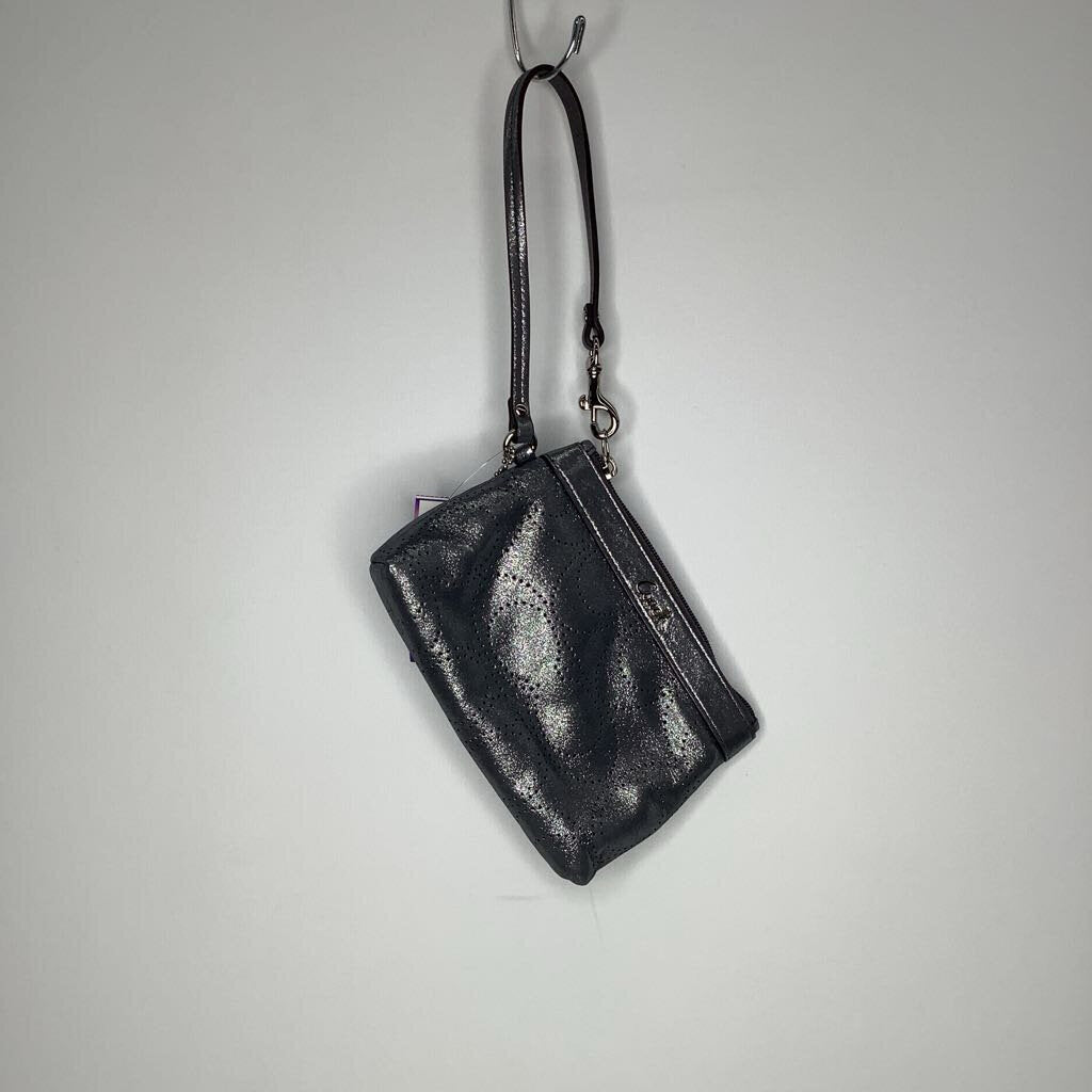 Coach Wallet Wristlet Dark Silver