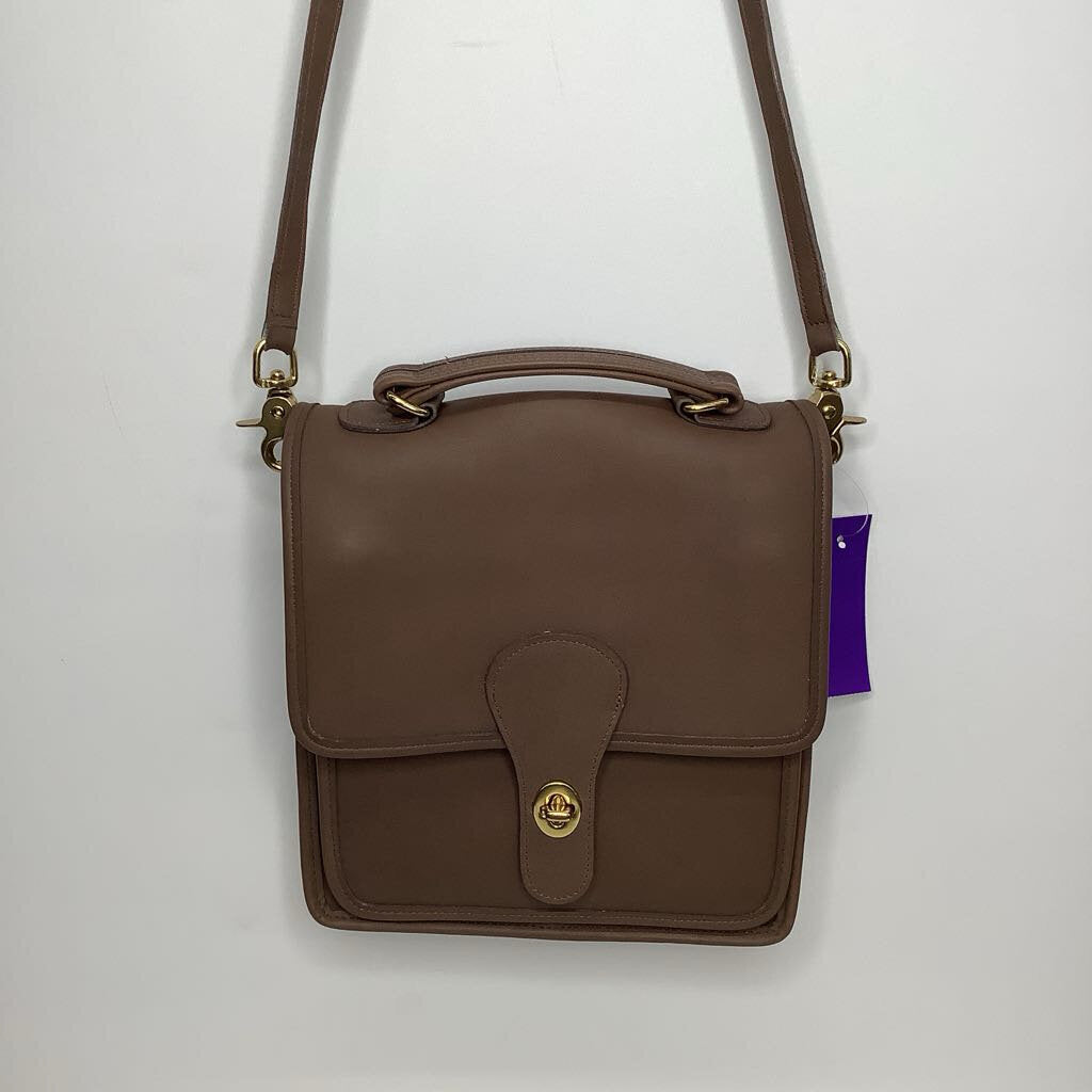 Coach Purses Medium Crossbody Vintage Brown Leather