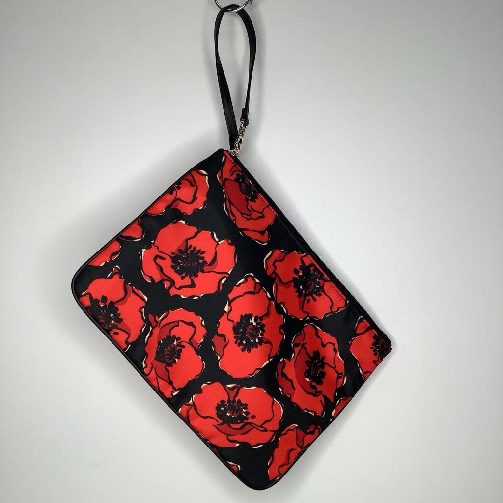 Kate Spade Purses Red/Floral/Nylon