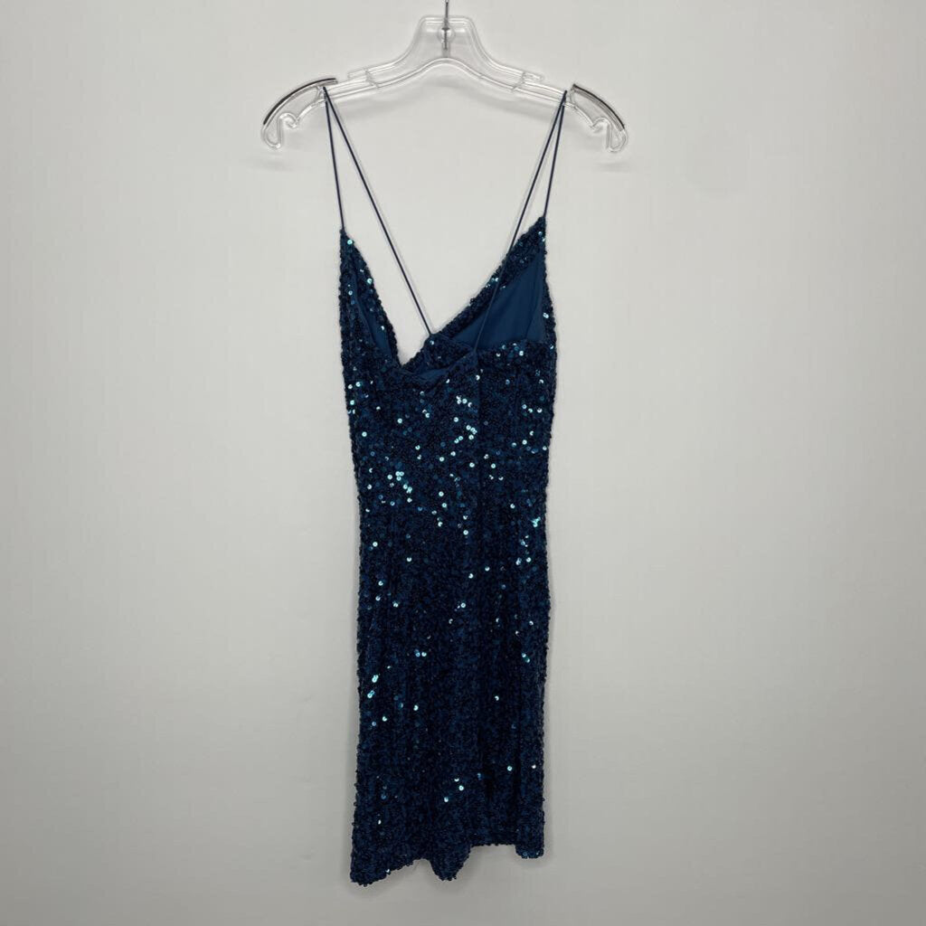 B. Darlin Homecoming Dress 15/16 (XL) Navy Sequins