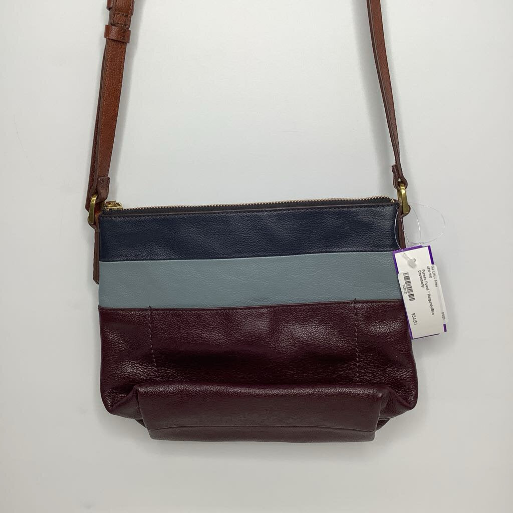 Fossil Purses Crossbody Burgundy/Blue