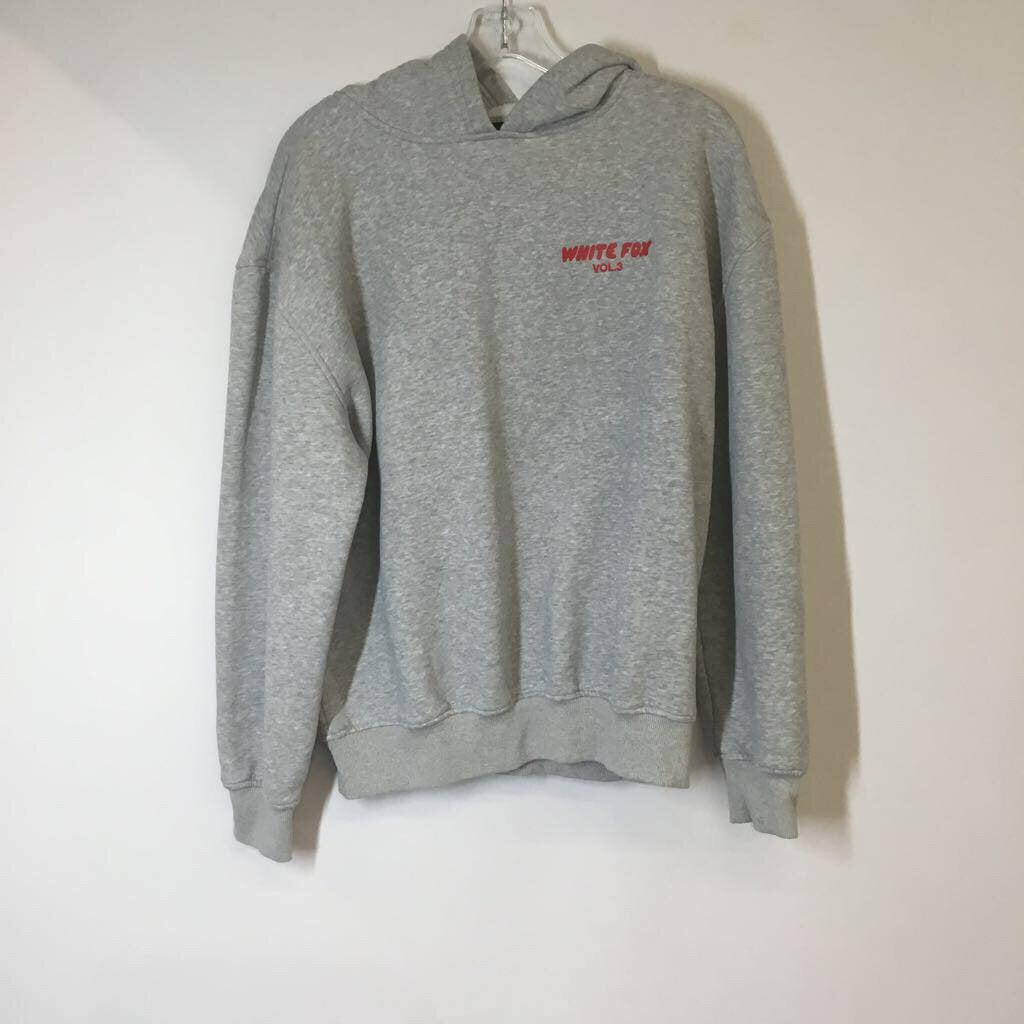 White Fox Sweatshirt S/M Gray