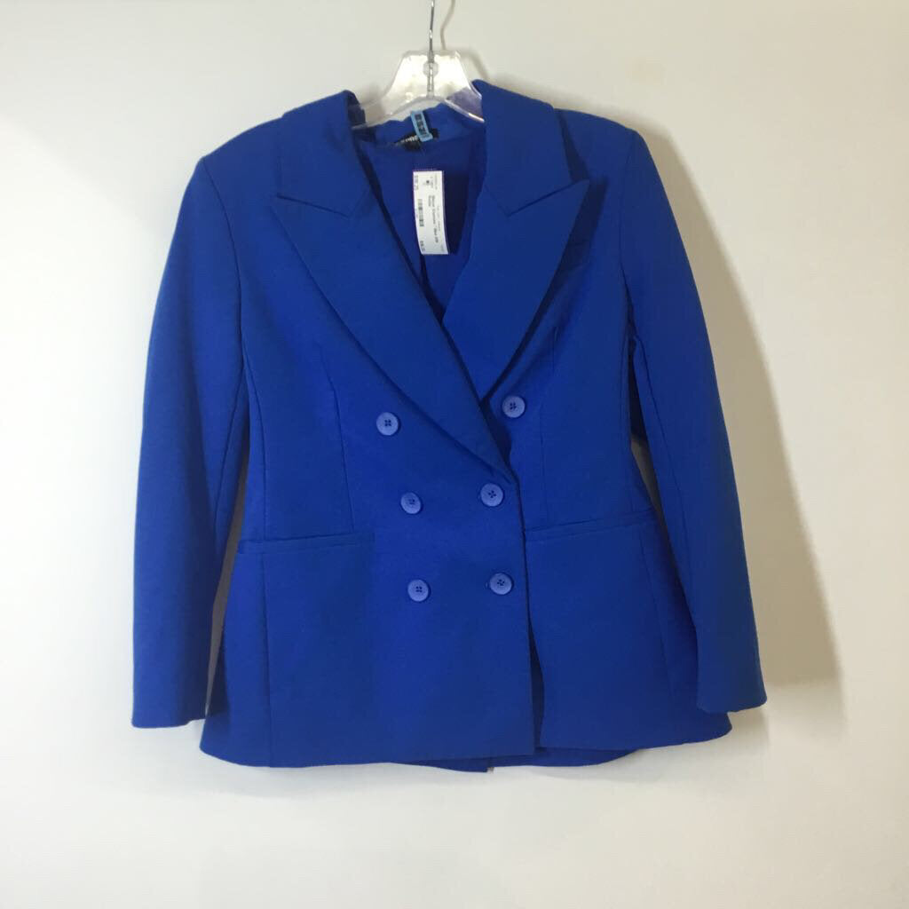 Express Blazer 8/M Petite Blue