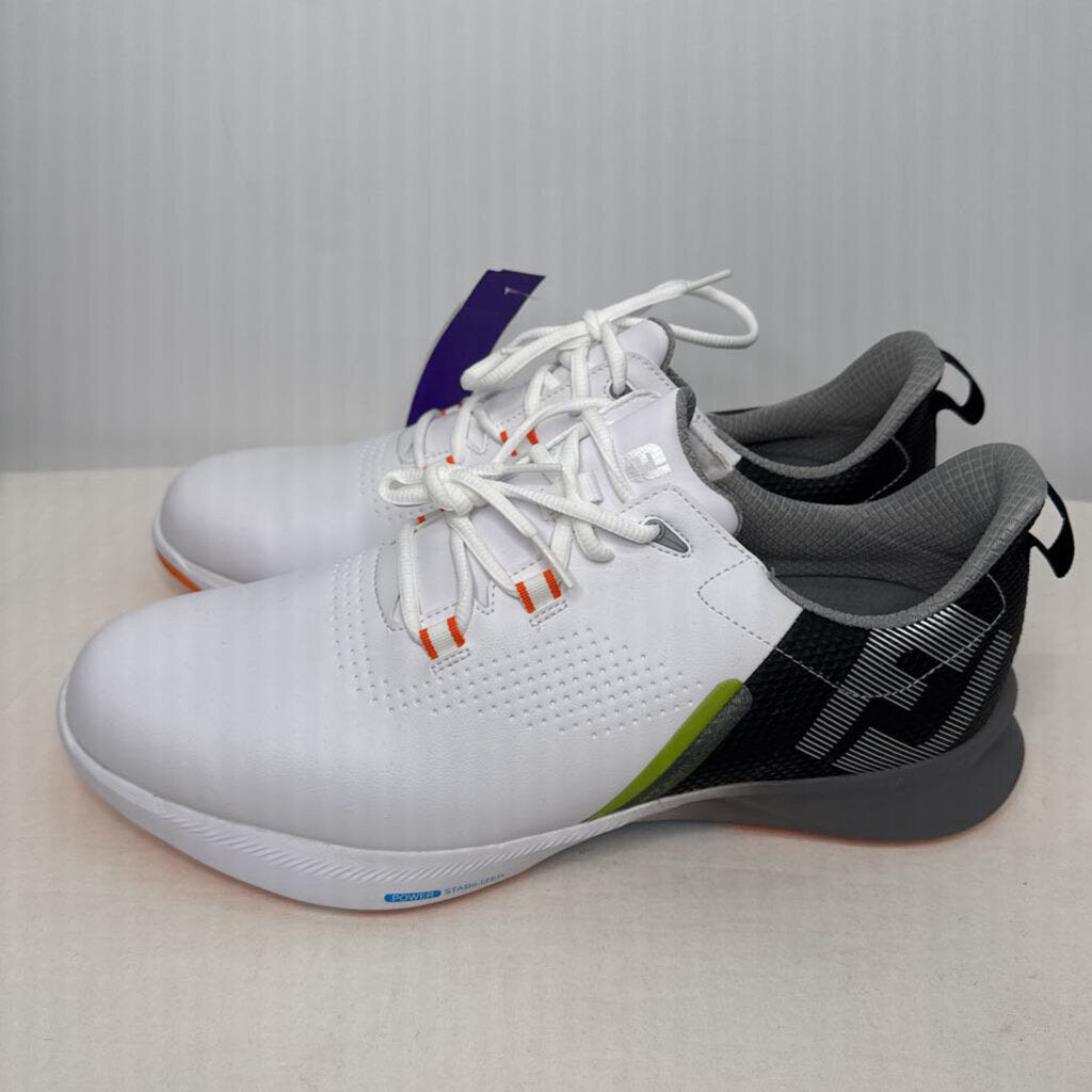 FJ Shoes Men's 12 White/Black/Multi