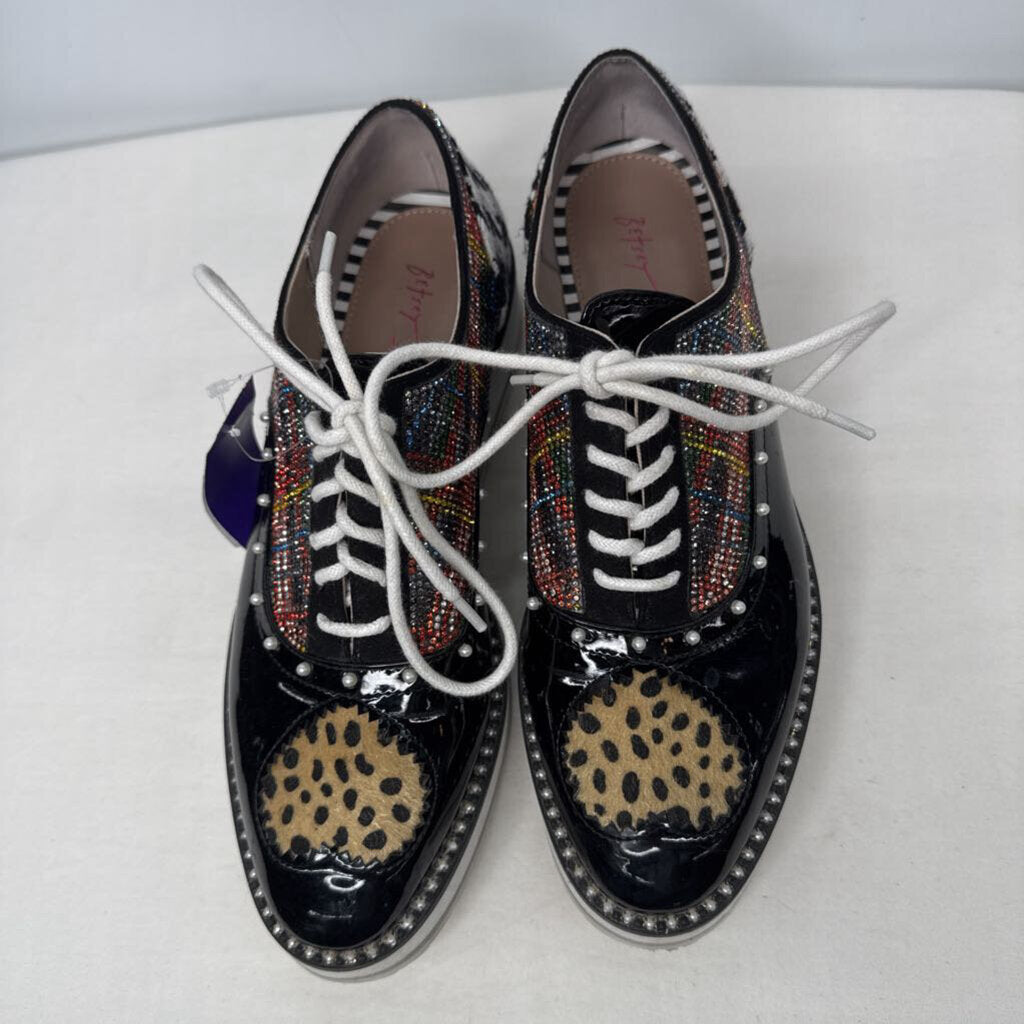 Betsey Johnson Shoes 8.5 Black/Multi Pattern
