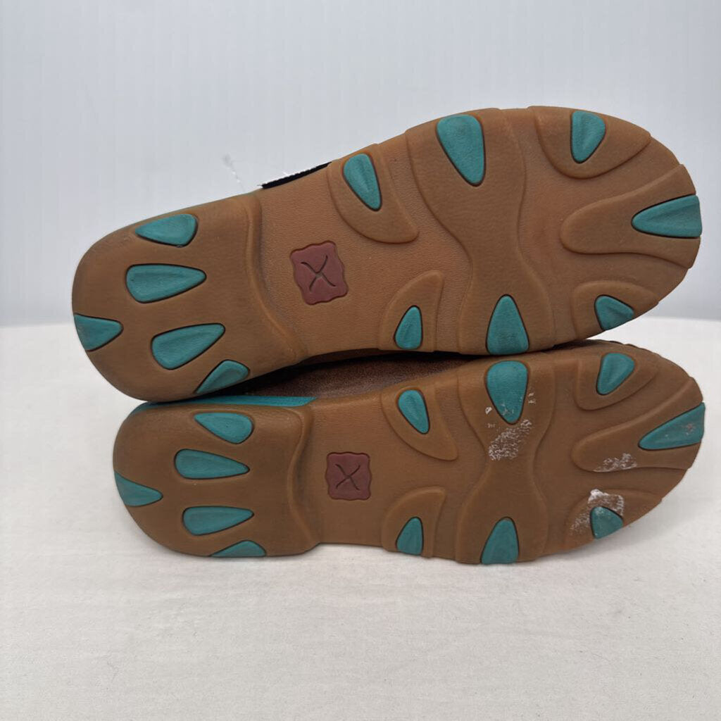 Twisted X Shoes 6 Brown/Teal