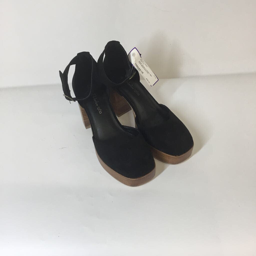 House of Harlow 1960 Shoes 9.5 Black/Wood