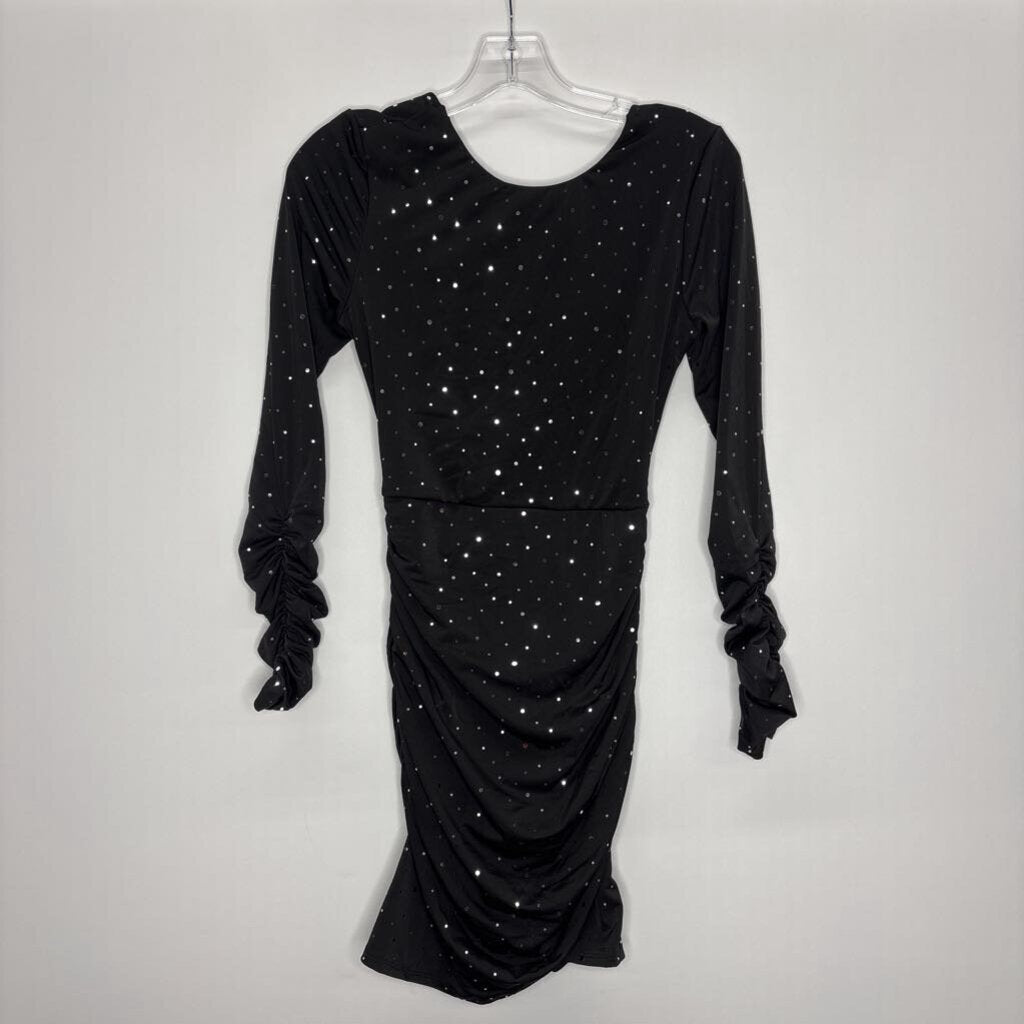 Lucy in the Sky Homecoming Dress M Black/Silver