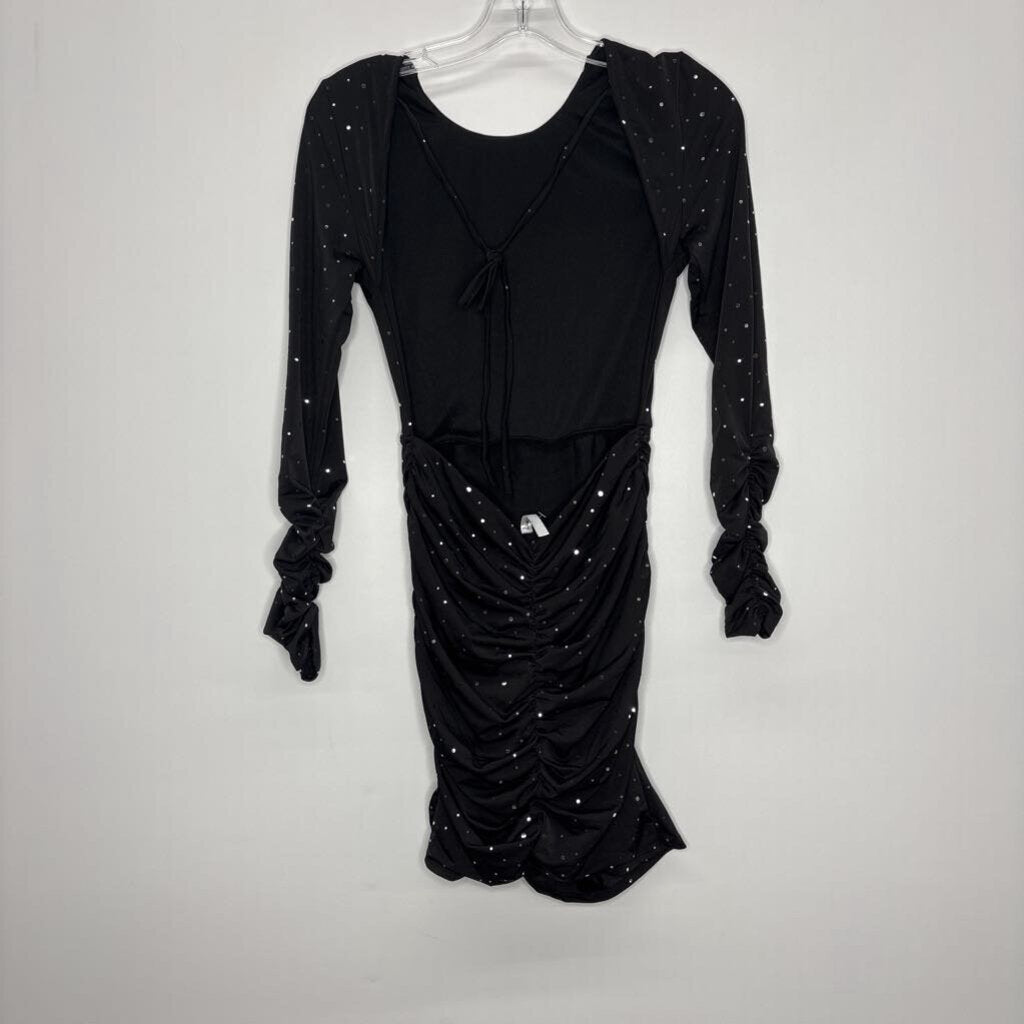 Lucy in the Sky Homecoming Dress M Black/Silver