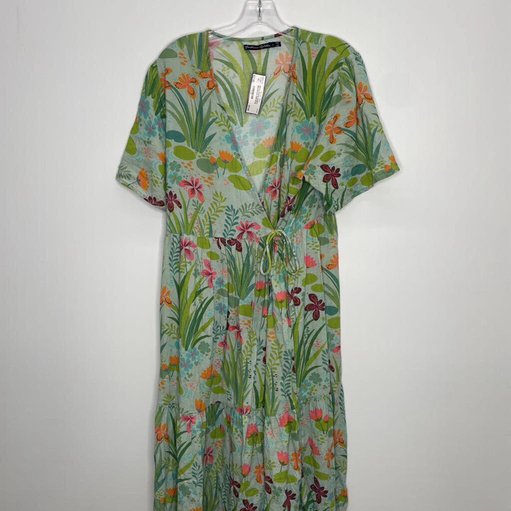 Dress S/M Wrap Blue/Green