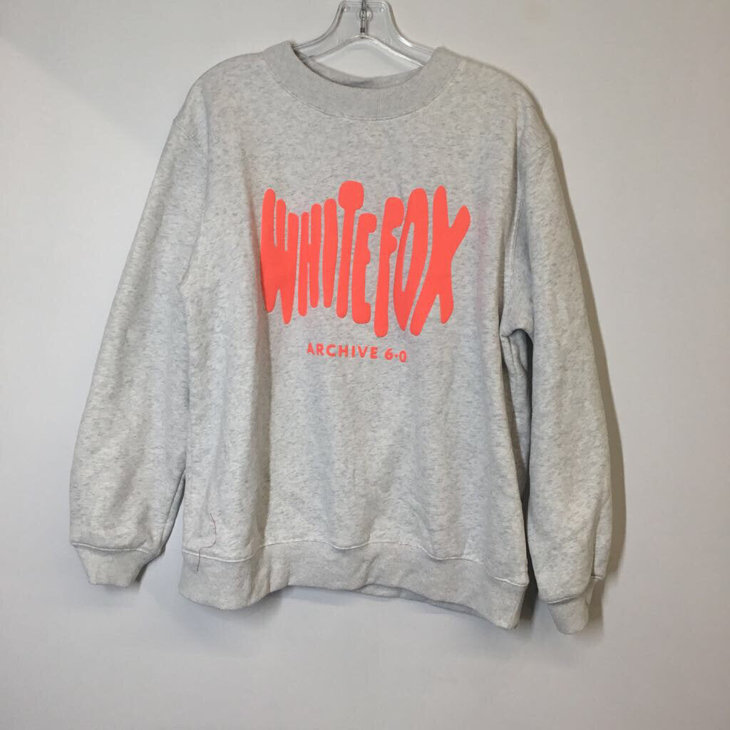 White Fox Sweatshirt M/L Gray