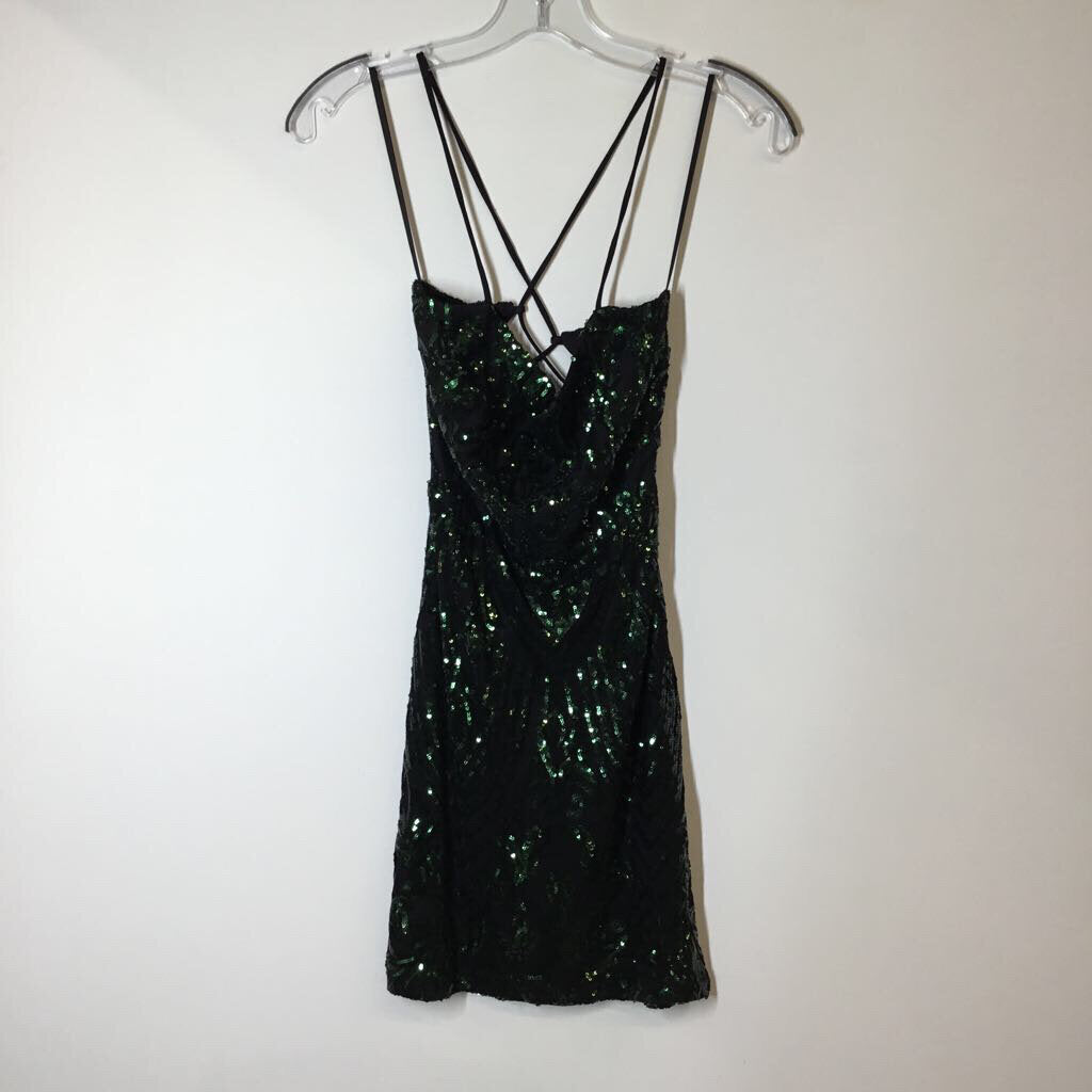 Windsor Homecoming Dress S Black/Green
