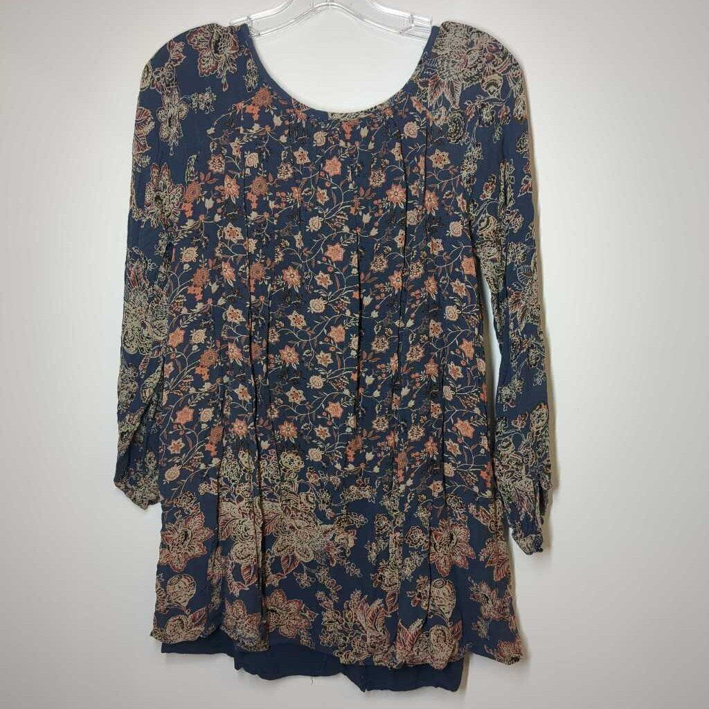 Free People Dress XS Blue/Floral