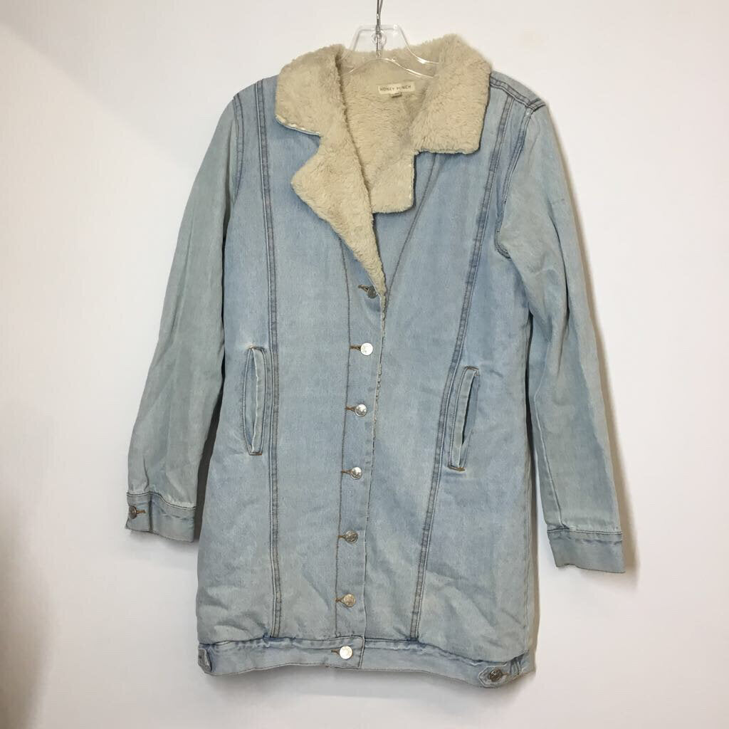 Honey Punch Outerwear M Denim/Cream