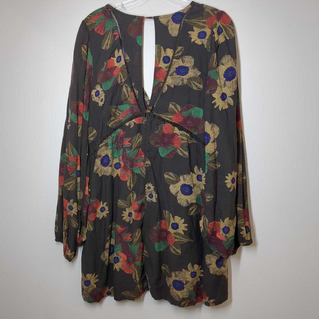 Free People Dress L Grey/Multi