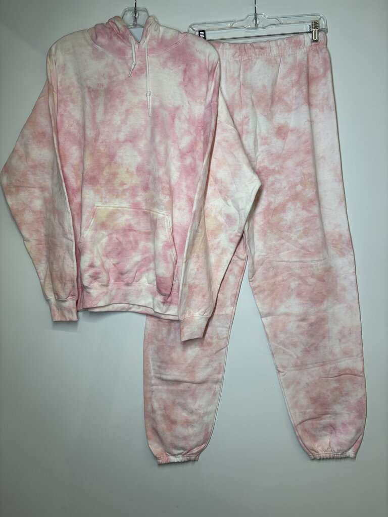 Gildan Outfit L Pink Tie Dye