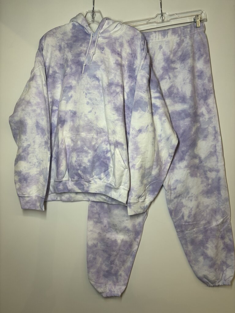 Gildan Outfit L Purple Tie Dye