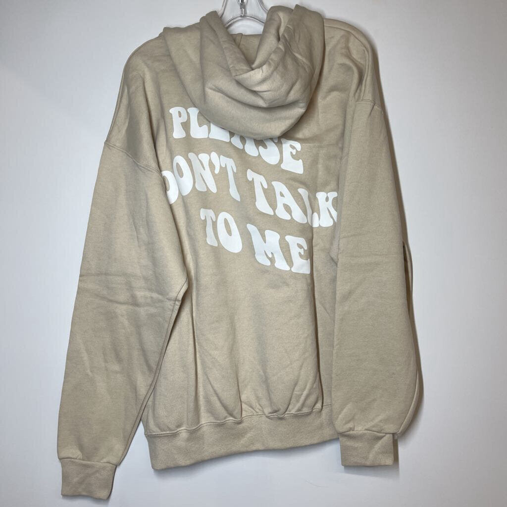 Graphic Print Sweatshirt XL Beige