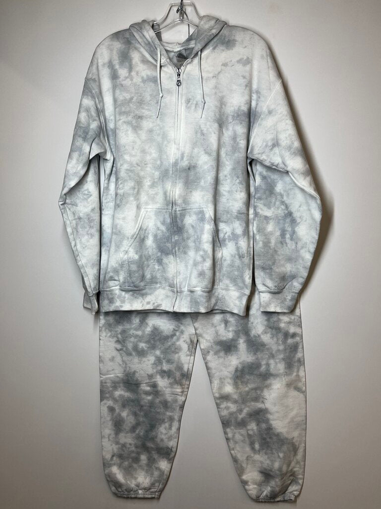 Gildan Outfit M Gray Tie Dye