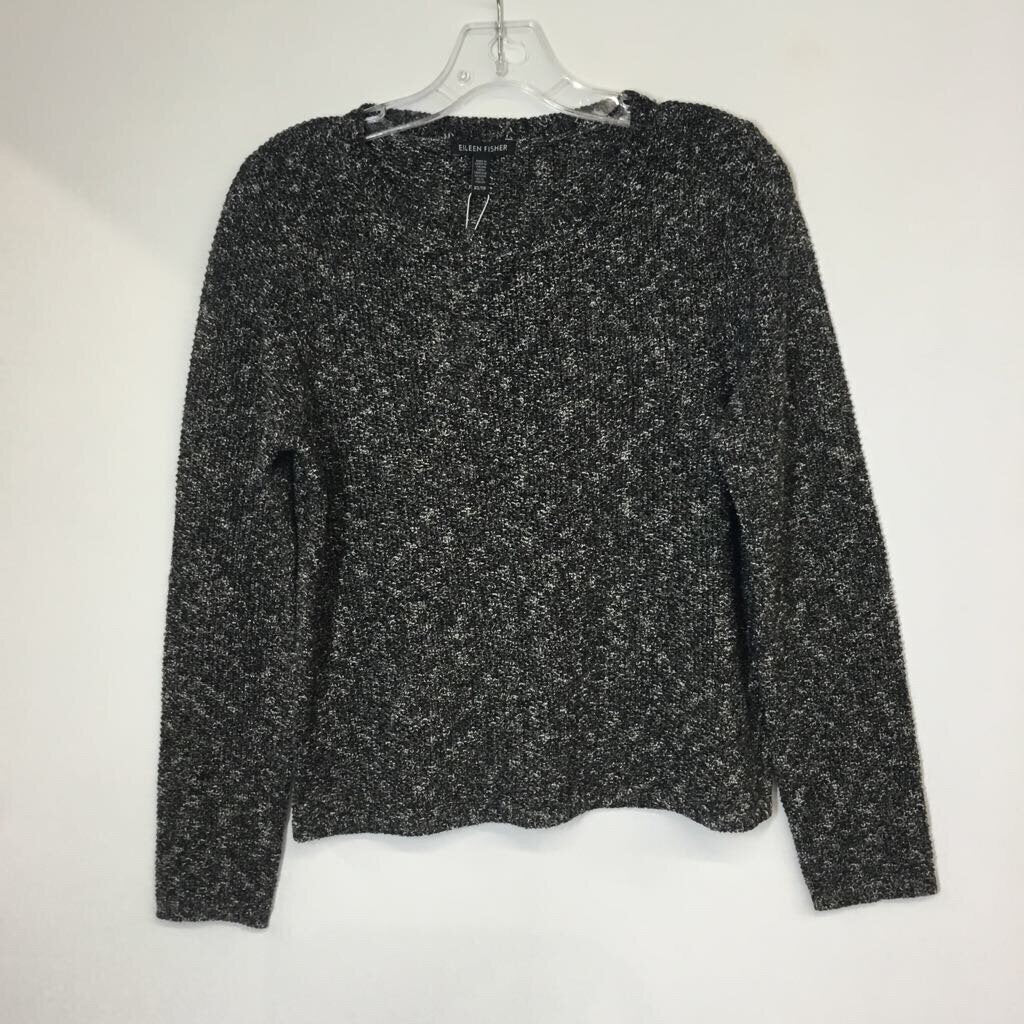 Eileen Fisher Sweater XS Black/White/Tan