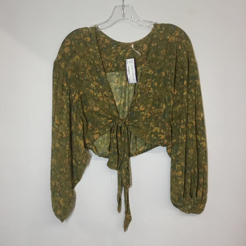 Free People Cardigan L Green