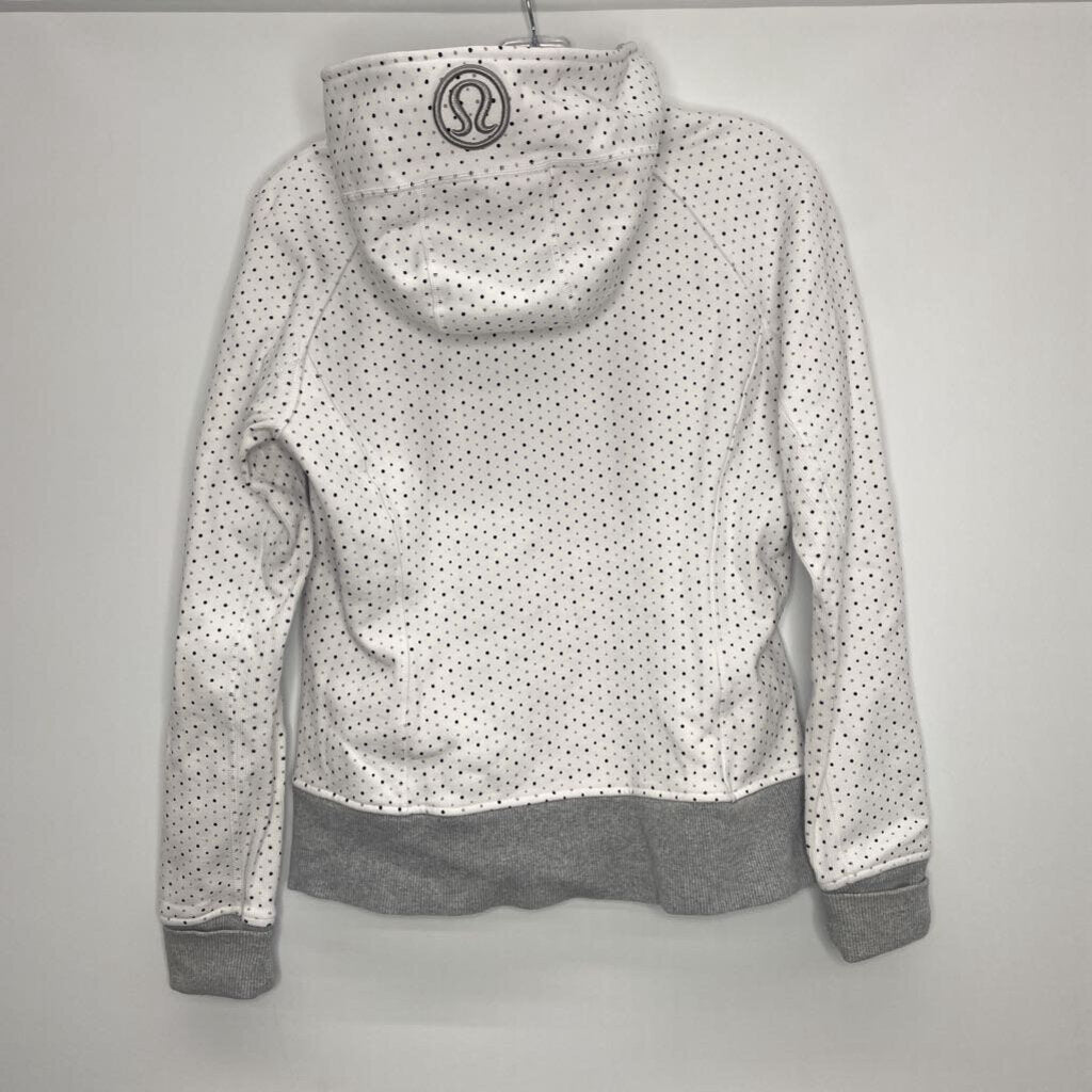 Lululemon Athletic Tops M(8) White/ Polka Dots