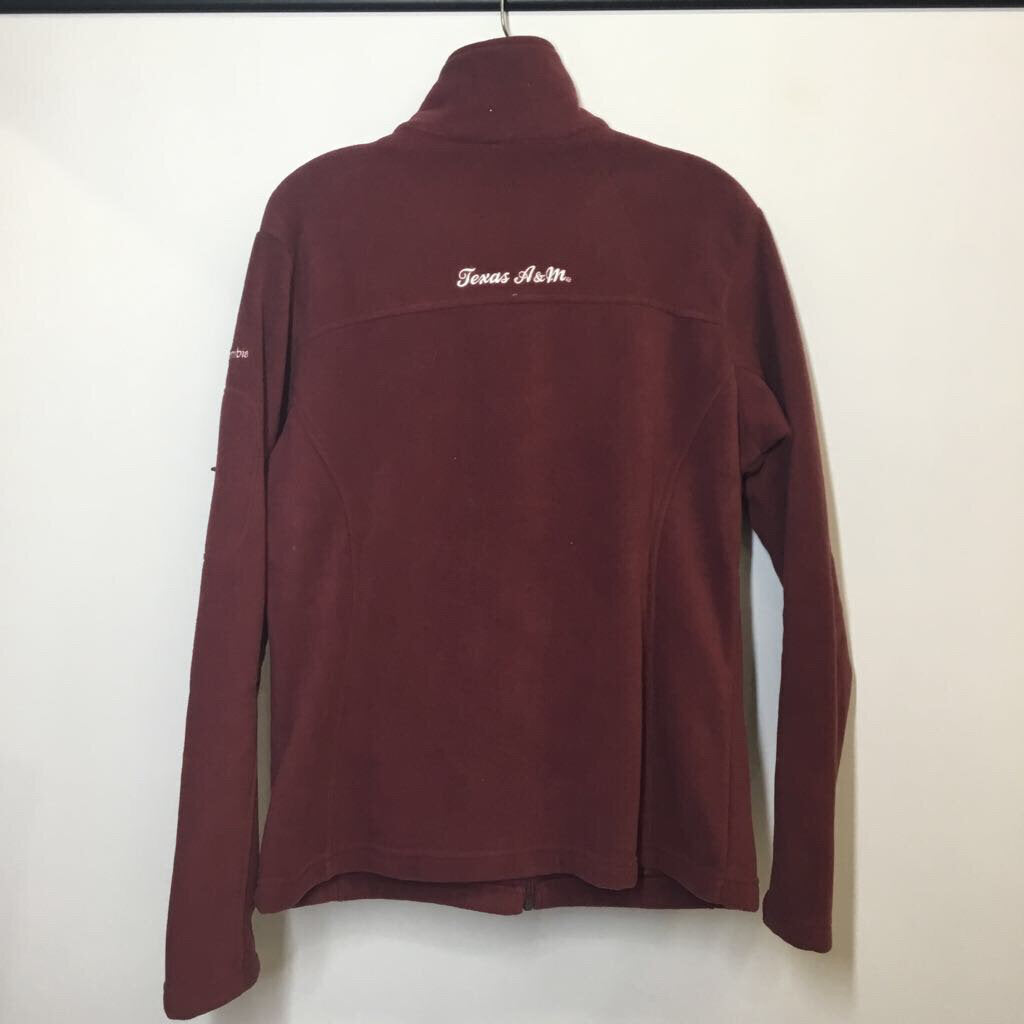 Columbia Fleece L Maroon/White