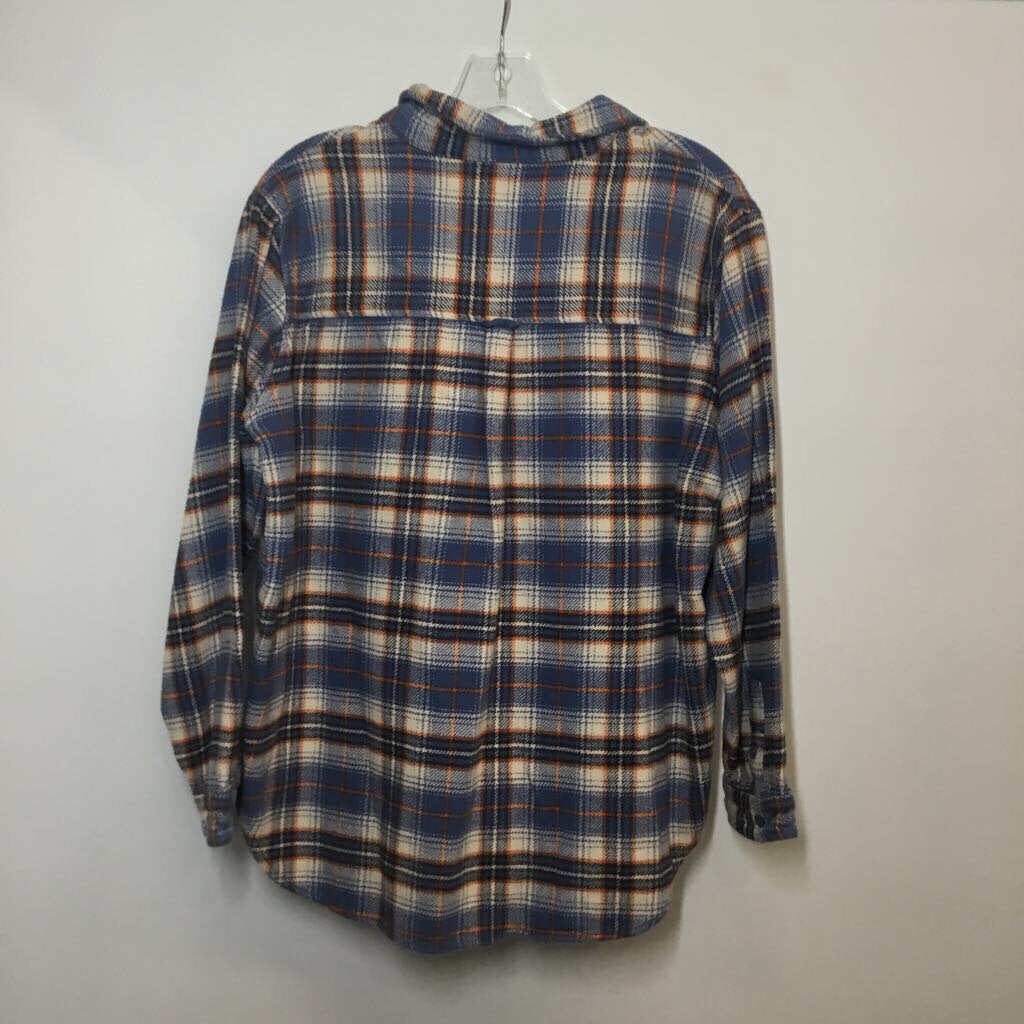 American Eagle Button Down S Blue/Orange