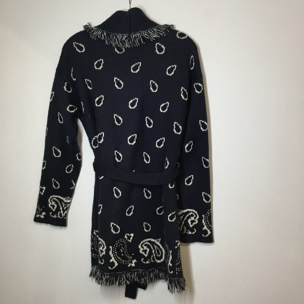 Lucky Brand Cardigan S Navy/White