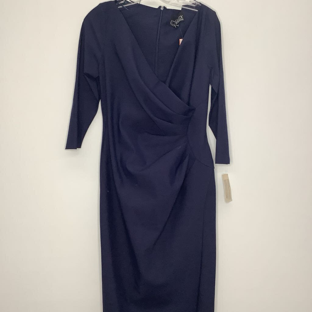 Alex Evenings Dress M Navy
