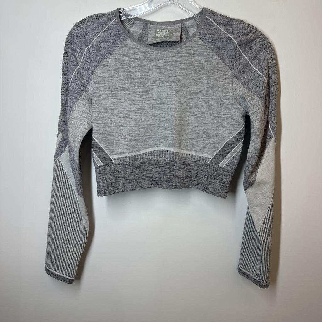 Athleta Athletic Tops M Gray