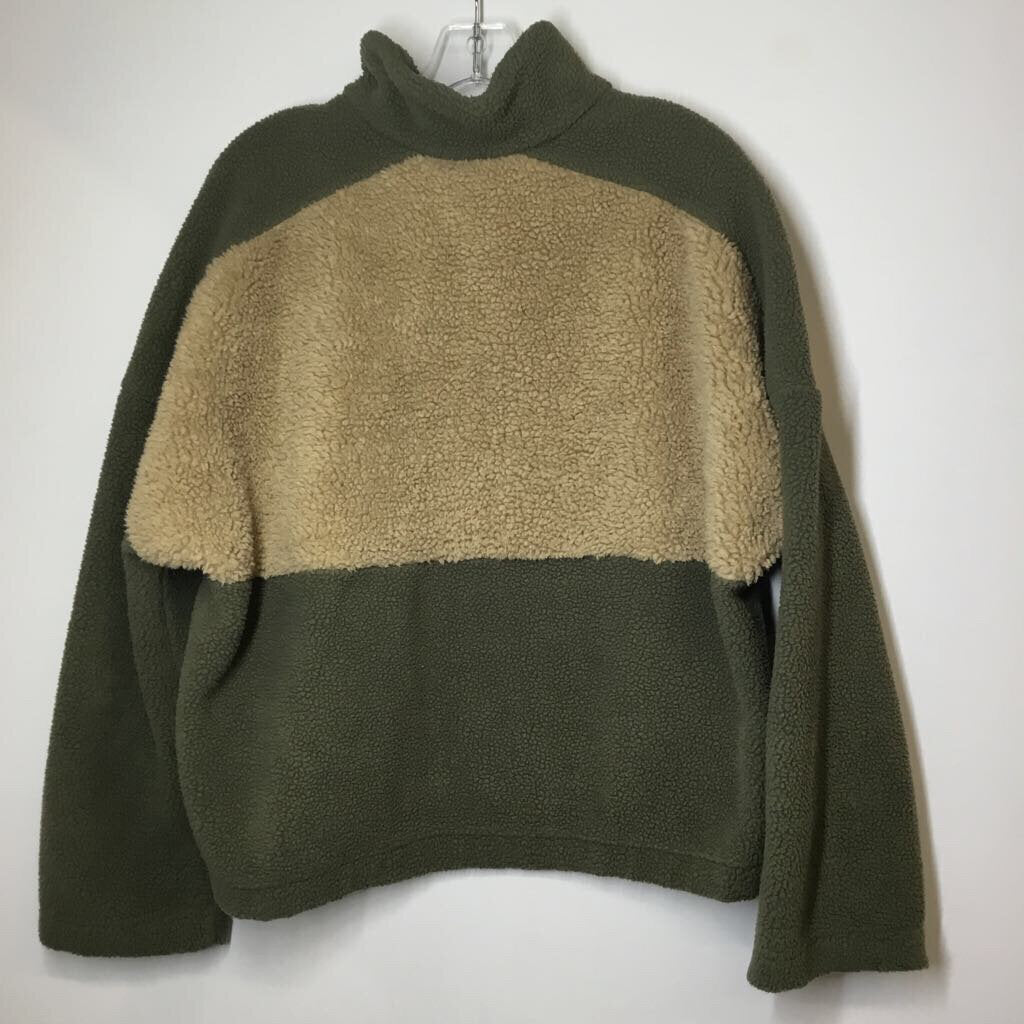 Columbia Fleece XL Tan/Green/Blue