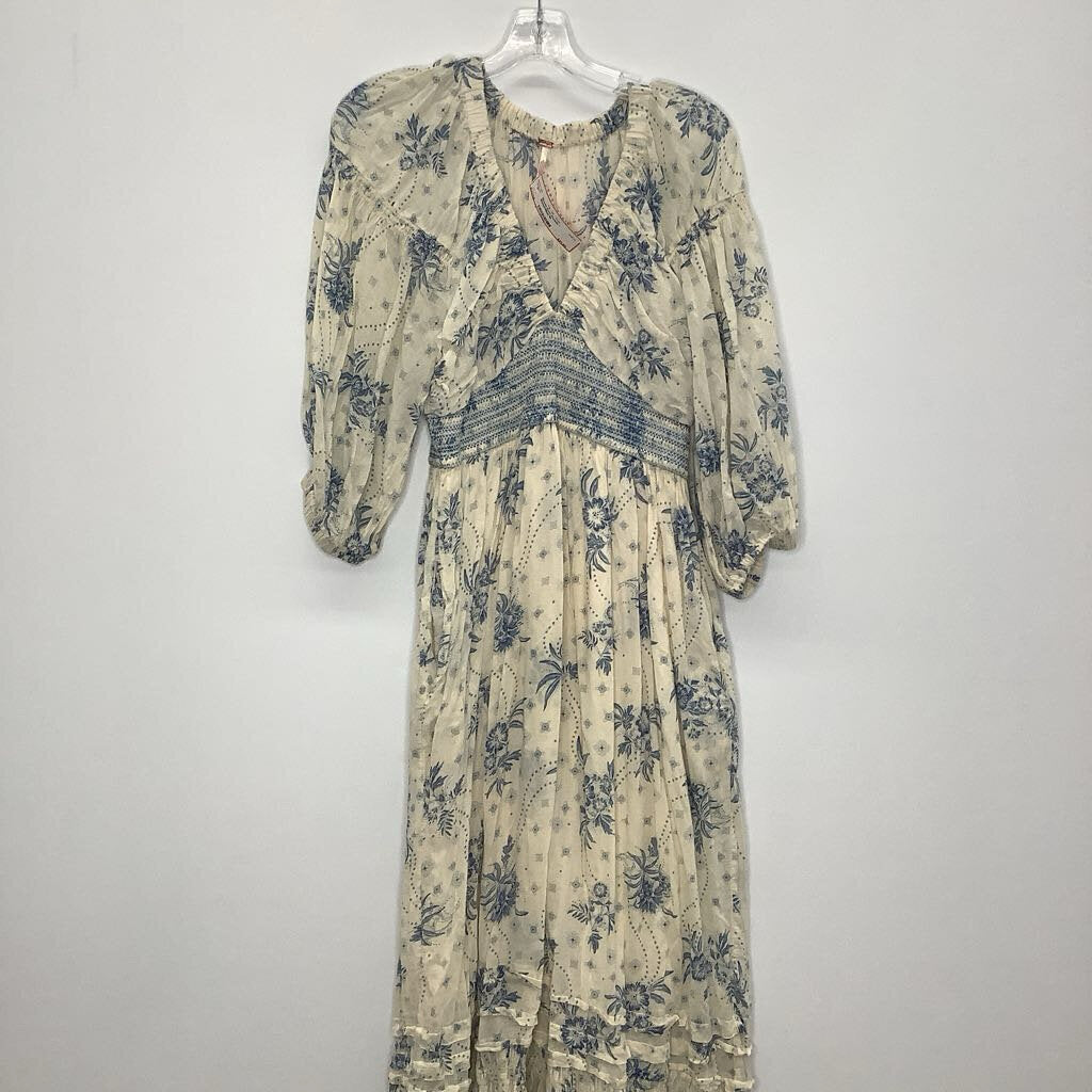 Free People Dress M Beige/Blue