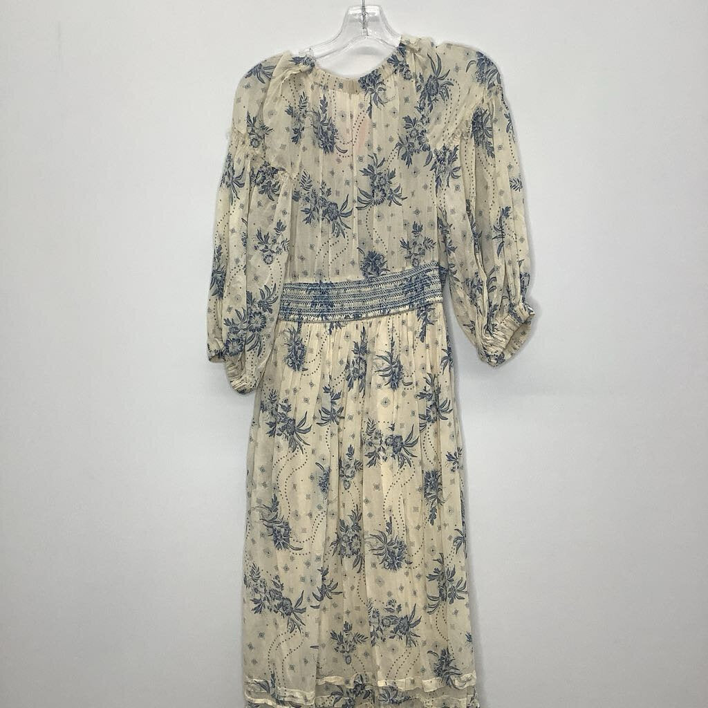 Free People Dress M Beige/Blue