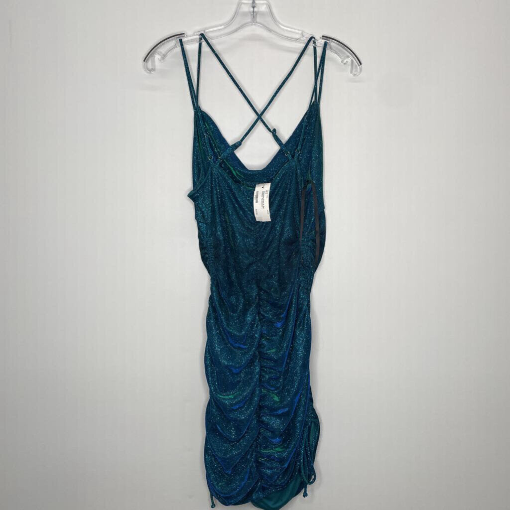 Homecoming Dress L Teal Shimmer