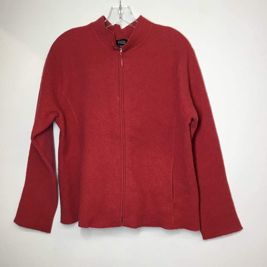 Eileen Fisher Cardigan M Red